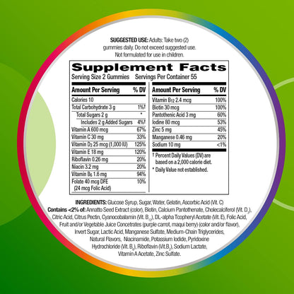 Centrum MultiGummies Gominolas – Vitamina E: Actúa como antioxidante, contribuyendo a la protección de las células – Image 9