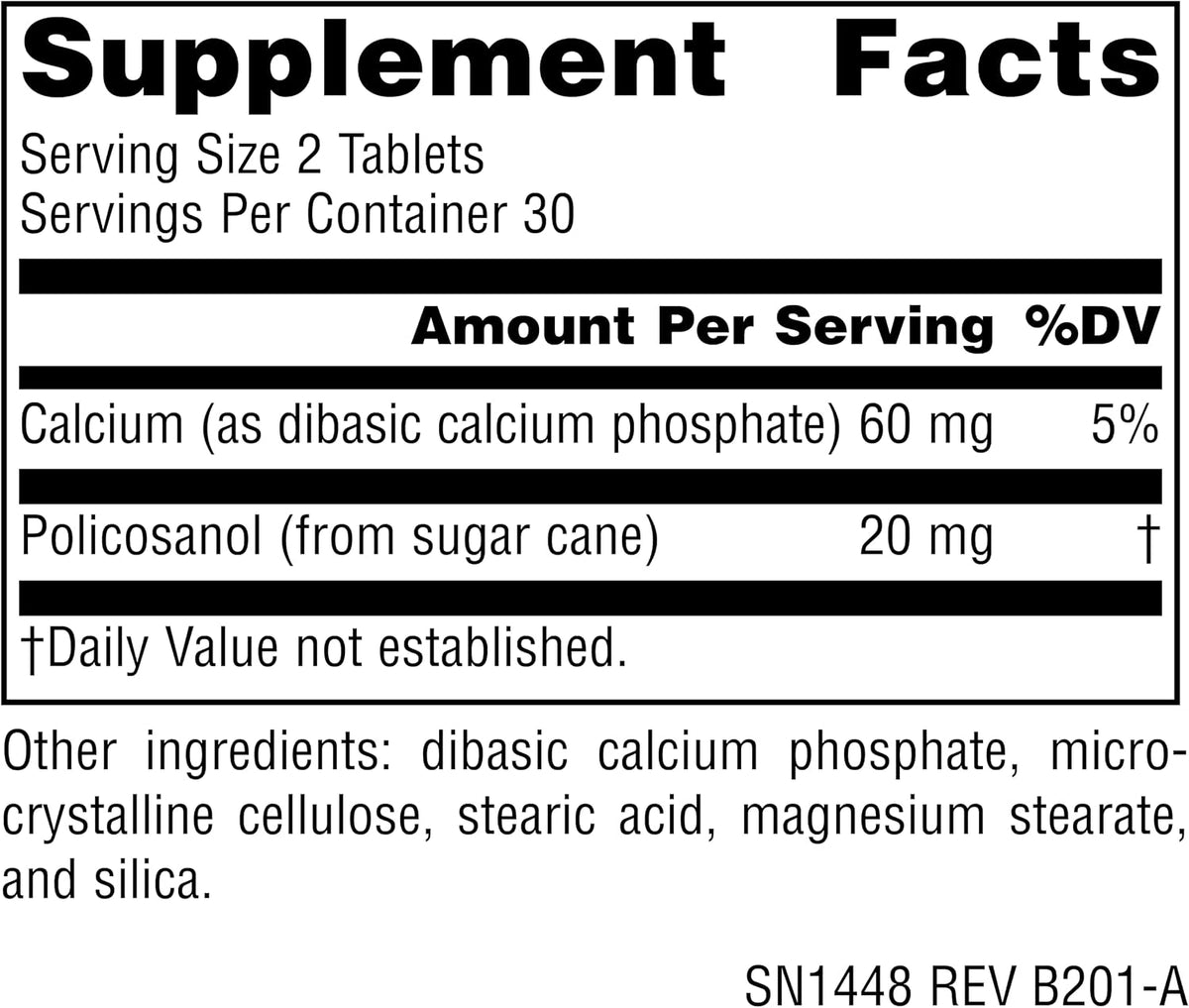 Source Naturals Policosanol 10 mg - 60 Comprimidos – Image 2