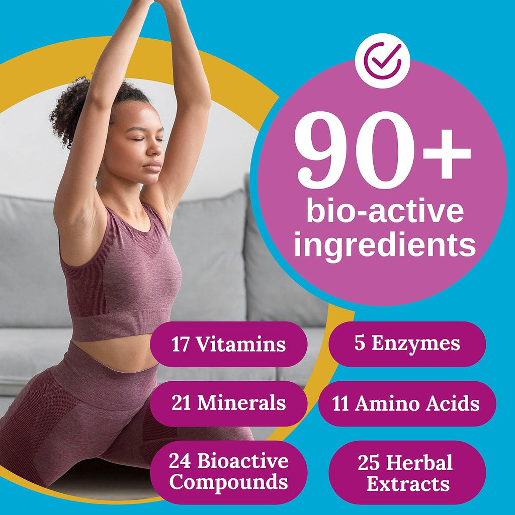 Xtendlife Total Balance Women's Premium Extra Strength Multivitamin & Mineral - 90+ Nutrientes para la Salud Femenina - 30 Días