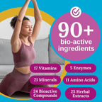 Xtendlife Total Balance Women's Premium Extra Strength Multivitamin & Mineral - 90+ Nutrientes para la Salud Femenina - 30 Días