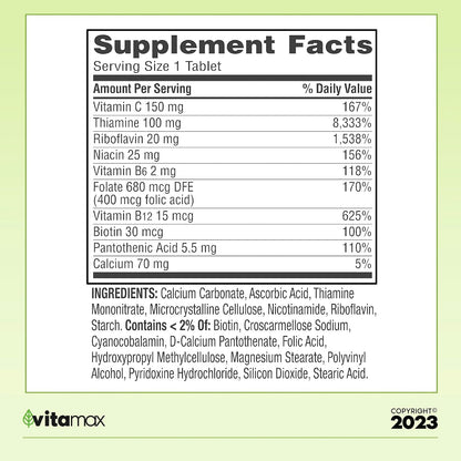 Sprin Val-Ley Super Vitamin B-Complex - 250 – Vitamina B2 (riboflavina): Ayuda a mantener la piel y las mucosas en – Image 2