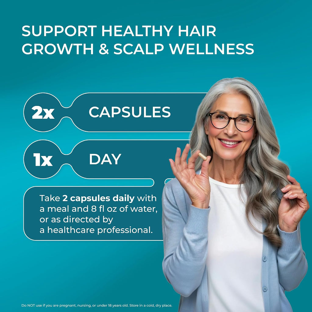 PUREHEALTH RESEARCH ReGrow - Suplemento Capilar con Biotina, Colágeno y Queratina - 60 Cápsulas