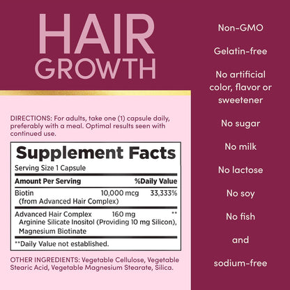 Nature's Bounty Optimal Solutions – El mantenimiento del cabello en condiciones normales. – Image 6