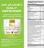 Granite Nutrition Vital Shield - Superalimentos Verdes Orgánicos con Champiñones y Cereza Ácida – Apoya Energía, Inmunidad y Salud Digestiva – Sabor Limón Lima (30 Raciones)