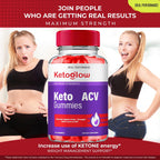 Keto Glow ACV Gummies, Gominolas Keto con Vinagre de Manzana - Fórmula Avanzada (3 Paquetes)