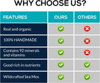 Gel de Sea Moss y Moringa con Miel y Especias - Wildcrafted - Lalarhikhi Food of Life - 227g