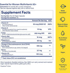 Ritual Multivitamínico Diario para Mujeres 50+ - Vitaminas y Minerales Esenciales para la Menopausia, Energía, Corazón, Huesos, Salud Cerebral* - Incluye Folato, DHA - Vegano - Menta - 60 Cápsulas - 30 Dosis