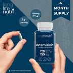 Artemisina 150mg - 120 Cápsulas Vegetales de Ajenjo Dulce Orgánico - LongLifeNutri