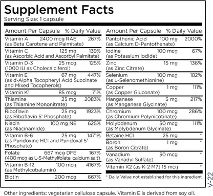 The Big One - Multivitamínico y Mineral sin – Vitamina A : importante para la visión y la salud de la piel. – Image 7