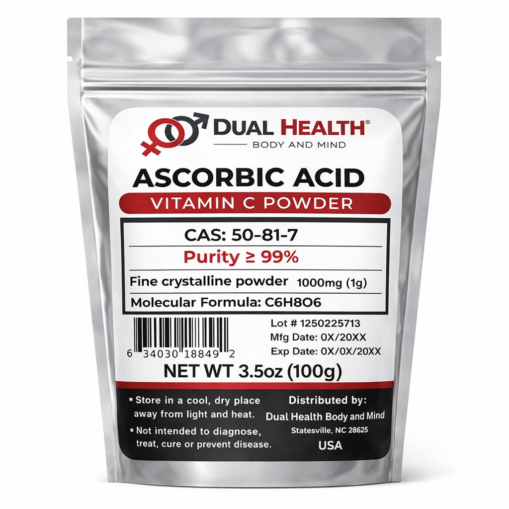 Ácido Ascórbico Puro (1 lb) - Vitamina C en Polvo - Alta Potencia