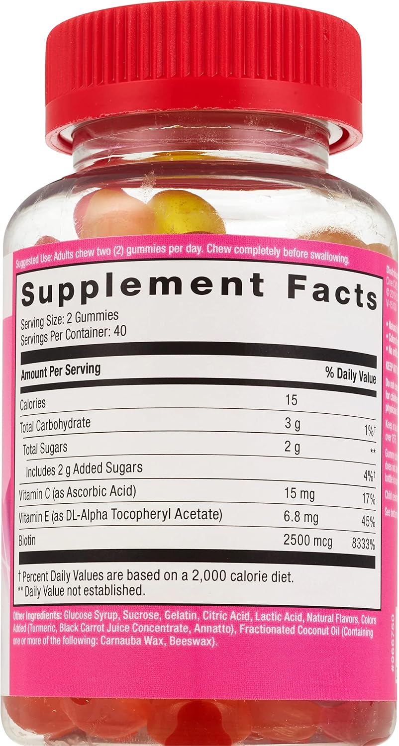 CVS Health Hair, Skin & Nails 2,500mcg Biotin Gummies