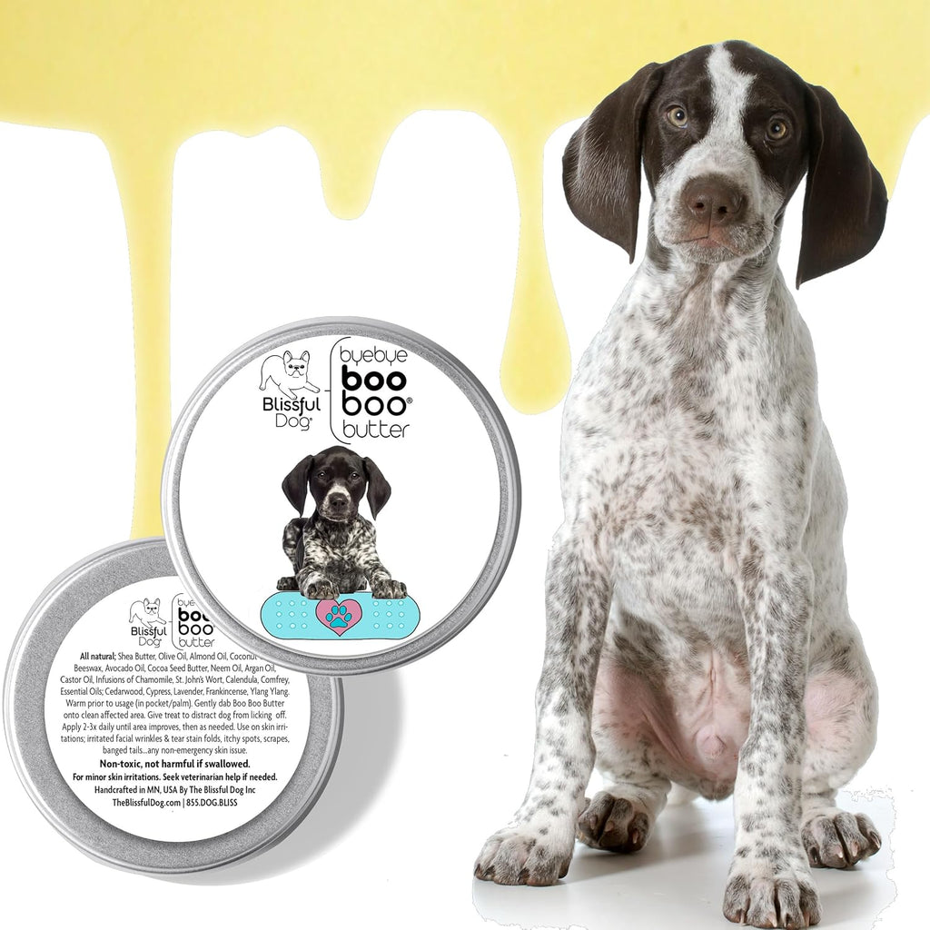 The Blissful Dog Booboo Butter 4 oz LATA Braco Alemán de Pelo Corto