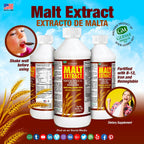 Germa Extracto de Malta – Suplemento dietético líquido para energía y vitalidad – Rico en vitaminas B y minerales esenciales – Apoyo nutricional tradicional – 16 fl oz