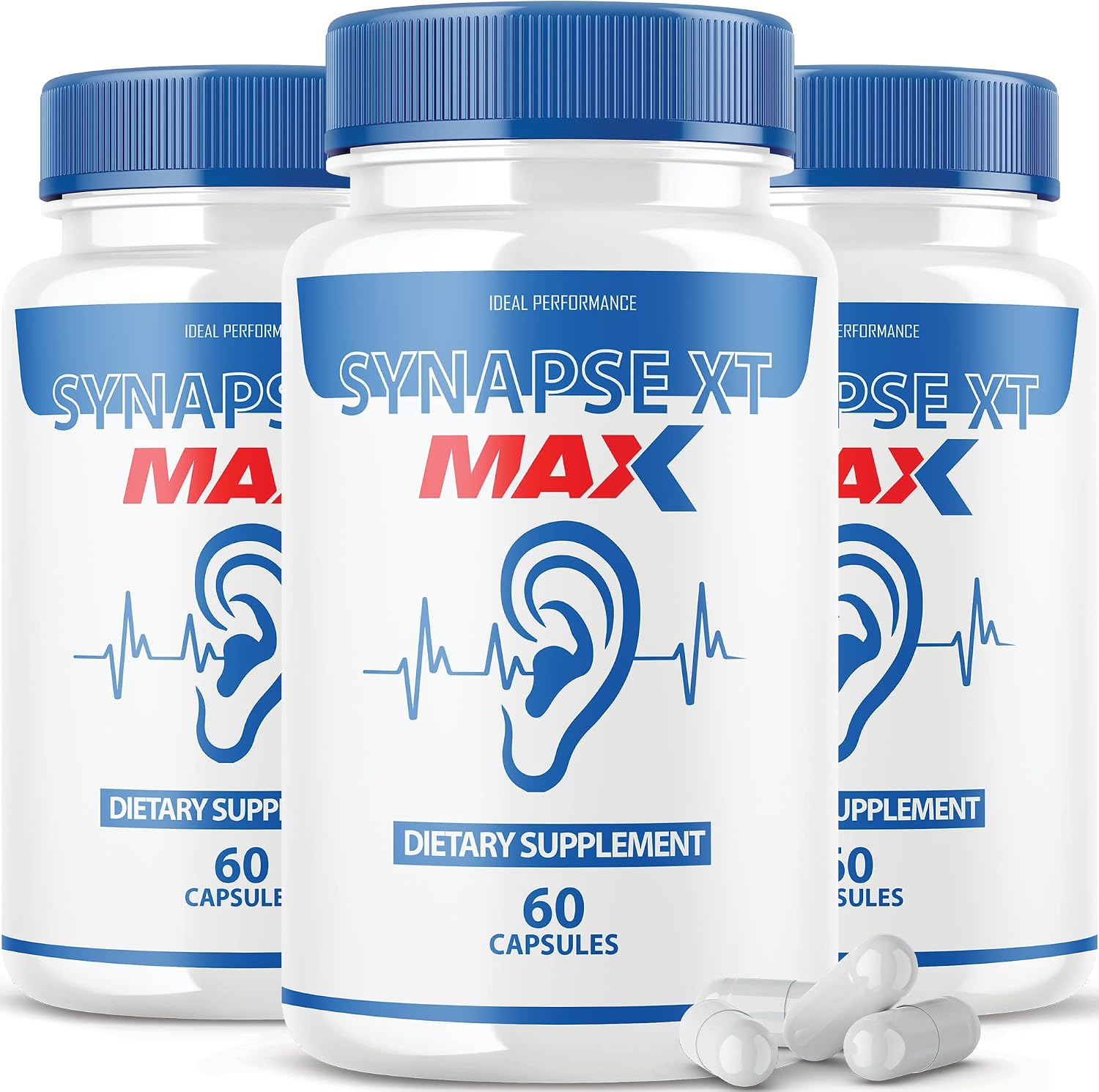 Synapse XT Max (3 Pack) - 180 Cápsulas - Complemento para el tinnitus