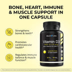MaxX Labs Vitamina D3 3000 UI + K2 MK-7 | 90 Cápsulas | Suplemento Alimenticio