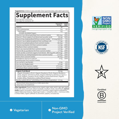 Garden of Life Vitamin Code Kids Multivitamin Gummies with Iron and Probiotics for Immune Health, Digestive Support & Energy – Image 3
