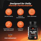 The New Man Brain Supplement for Memory and Focus - 90 Cápsulas