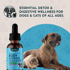 Animal Essentials Body Cleanse Liver Support para Perros y Gatos, 59 ml