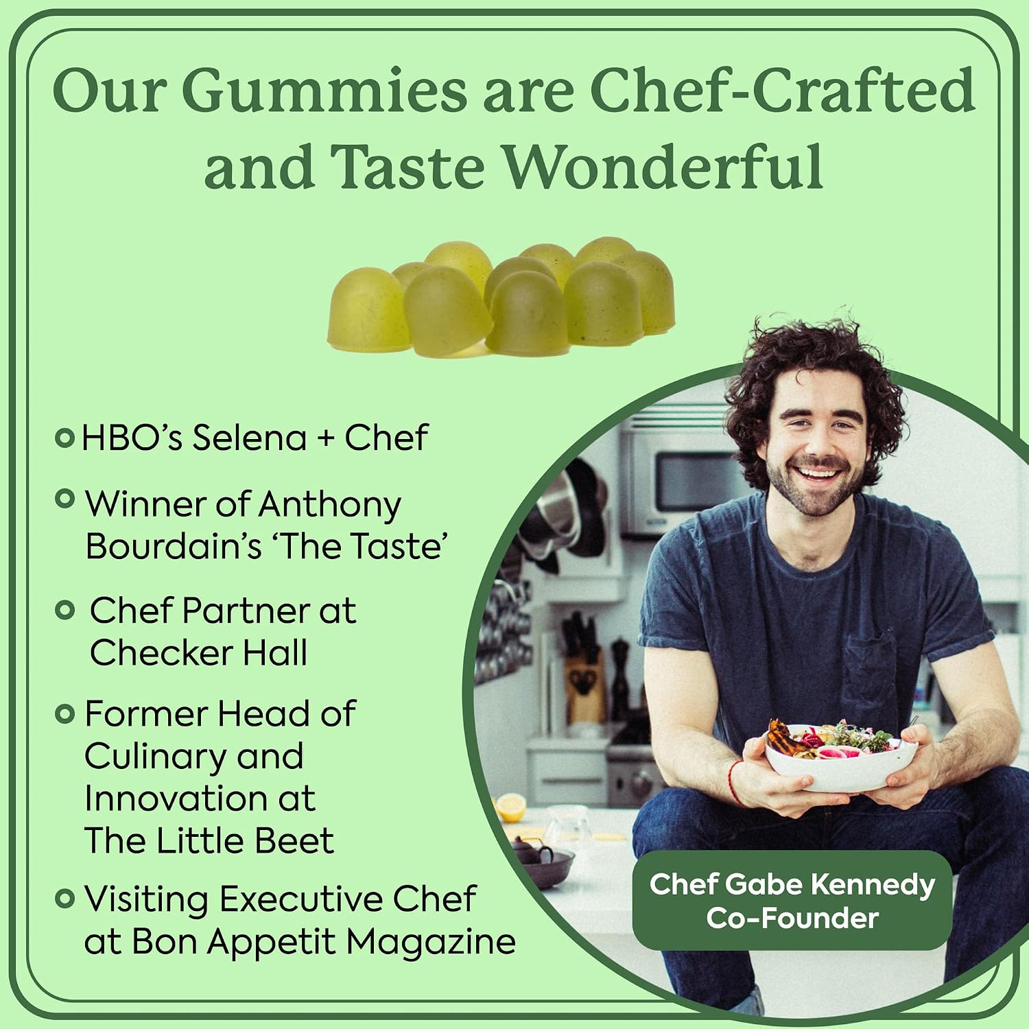 WonderGreens Kids Super Veggie Gummies - Gomitas de verduras sin azúcar para niños con probióticos - Sabor a manzana verde (30 unidades)
