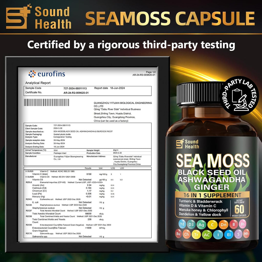 Irish Sea Moss & Shilajit Bundle - Suplemento Natural para Energía y Cabello