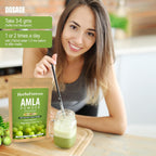 Herbsforever Polvo de Amla | Phyllanthus Emblica | Rico en Vitamina C y Antioxidantes | Vegano, Non-GMO | 230g