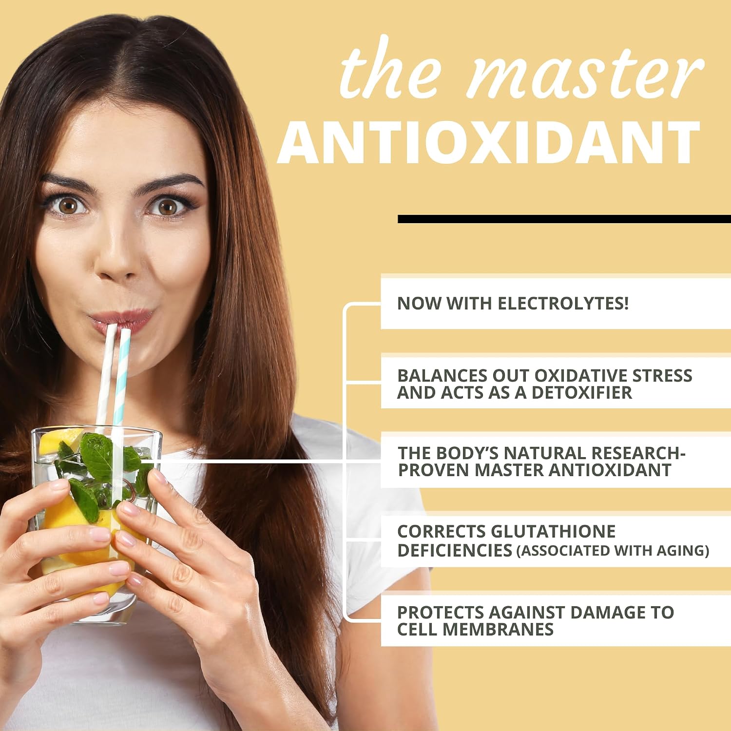 Essential Glutathione con Vitamina C y Electrolitos - 20 Wafers Efervescentes