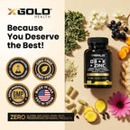 X Gold Health Complejo 8 en 1 con Vitamina D3, K2, K1, Zinc, Quercetina, Saúco, Cúrcuma, Jengibre y Equinácea - 120 Cápsulas Veganas