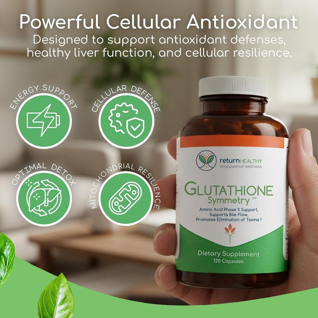 Glutathione Symmetry | S-Acetil Glutatión | Antioxidante y Detoxificación | 120 cápsulas