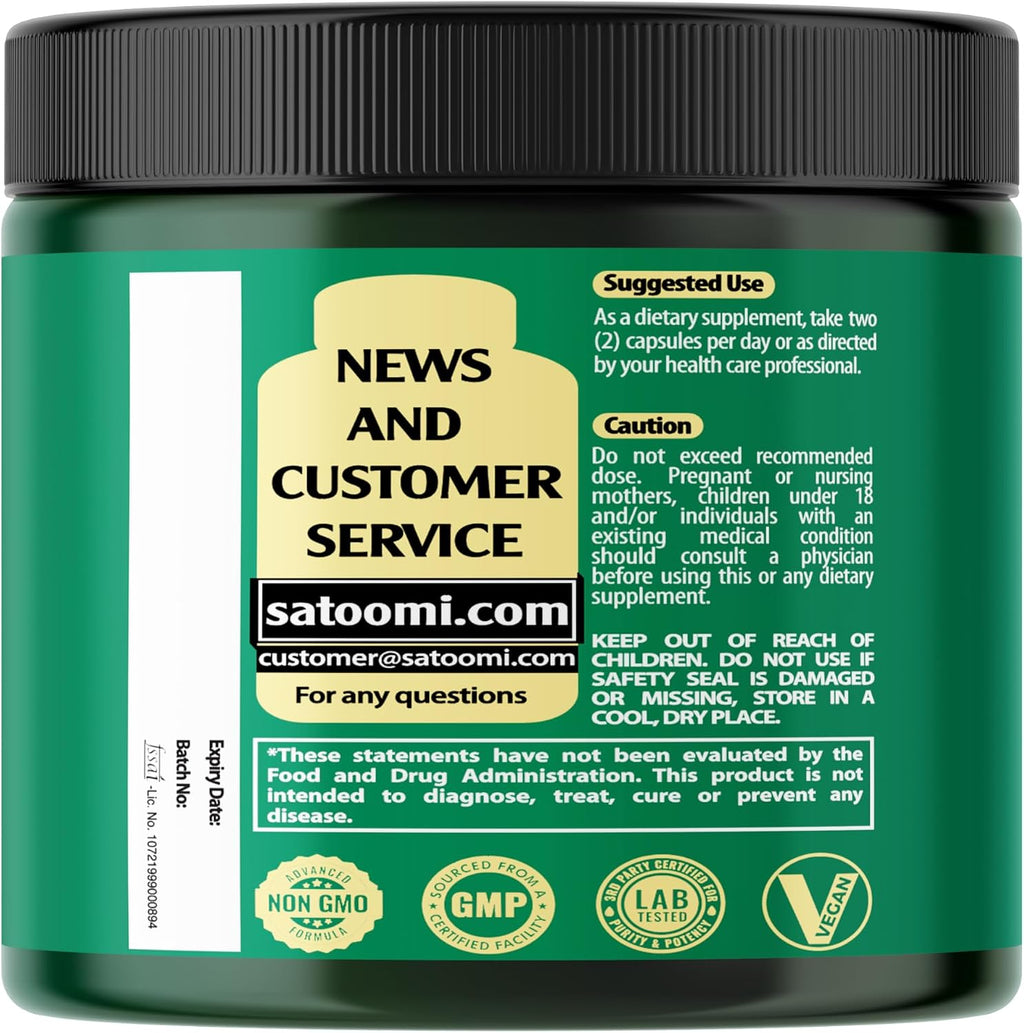 Satoomi NAD+ Suplemento con Nicotinamida Ribósido, Resveratrol, Quercetina - 90 Cápsulas