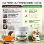 30 Billion CFU PROBIOTICS- One a Day Gut & Allergy Defense for Dogs with PREBIOTICS, QUERCETIN, Colostrum, Turmeric, Mushrooms - Itchy Skin, Allergy & Digestive Support - 90 Chews - Made in USA