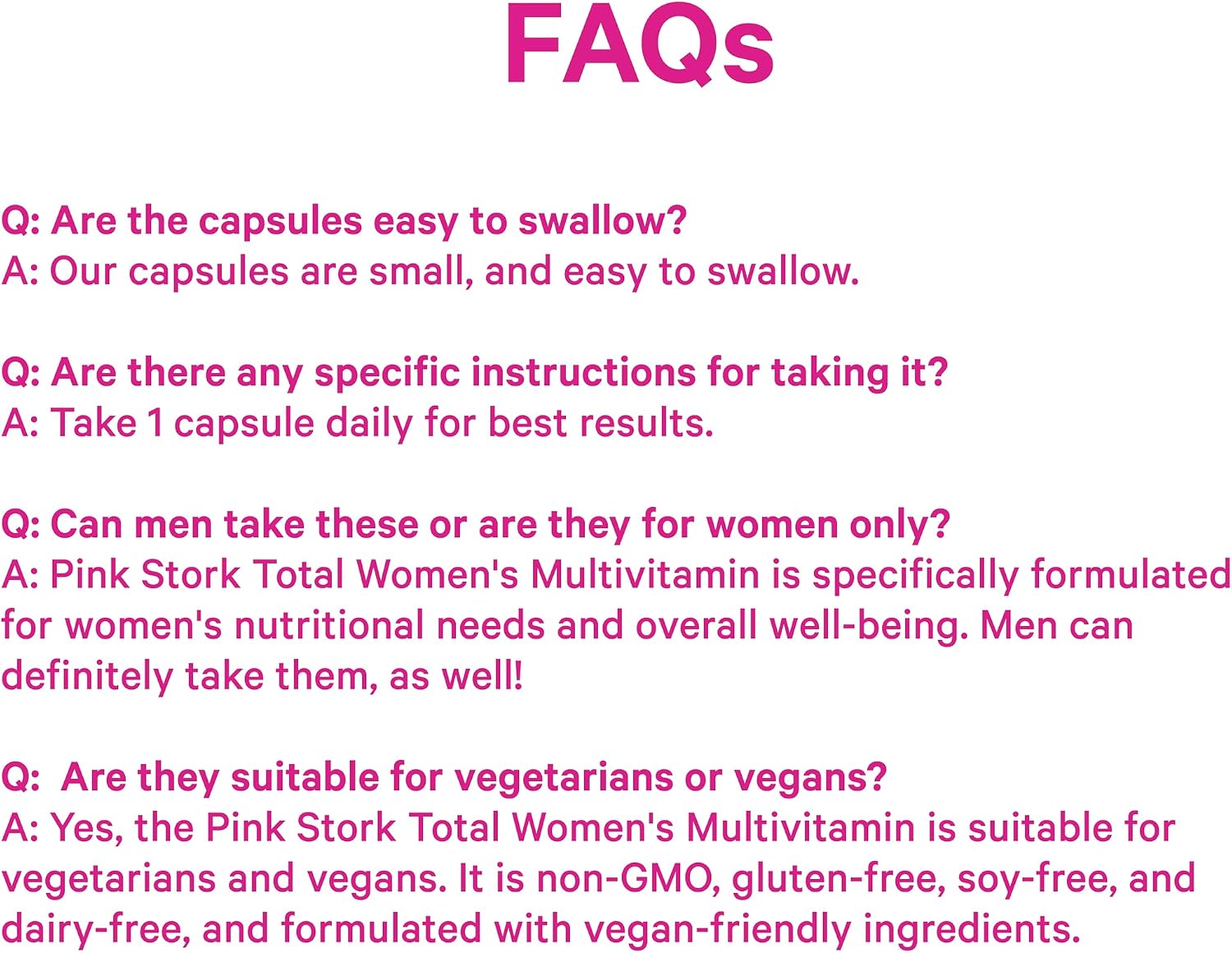 Pink Stork Total Women's Multivitamin - 17 Vitaminas Esenciales para Mujeres