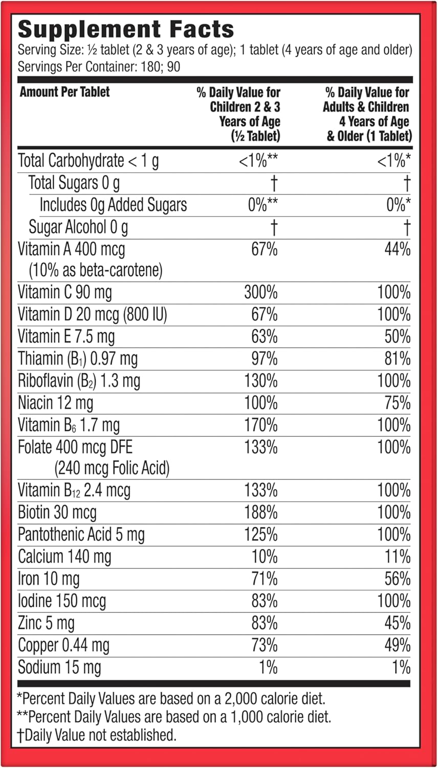 Flintstones Vitamins, Multivitamínico Masticable para Niños, 90 Comprimidos