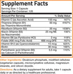 Bronson Complejo B con Vitamina C - 120 Cápsulas Vegetarianas
