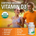 Bronson Vitamina D3 10,000 UI Suplemento Orgánico No-GMO, 90 Comprimidos
