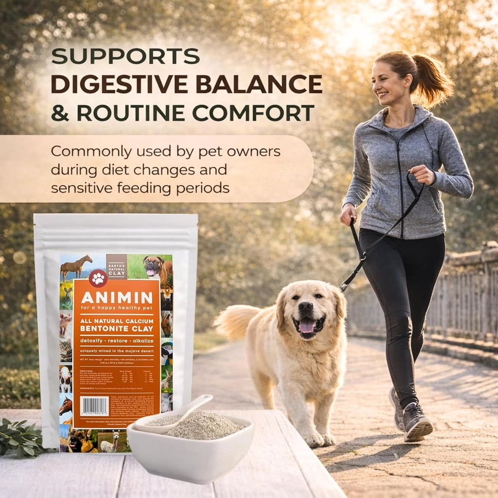 Calcium Bentonite Clay for Pets – 100% Natural Mineral Powder