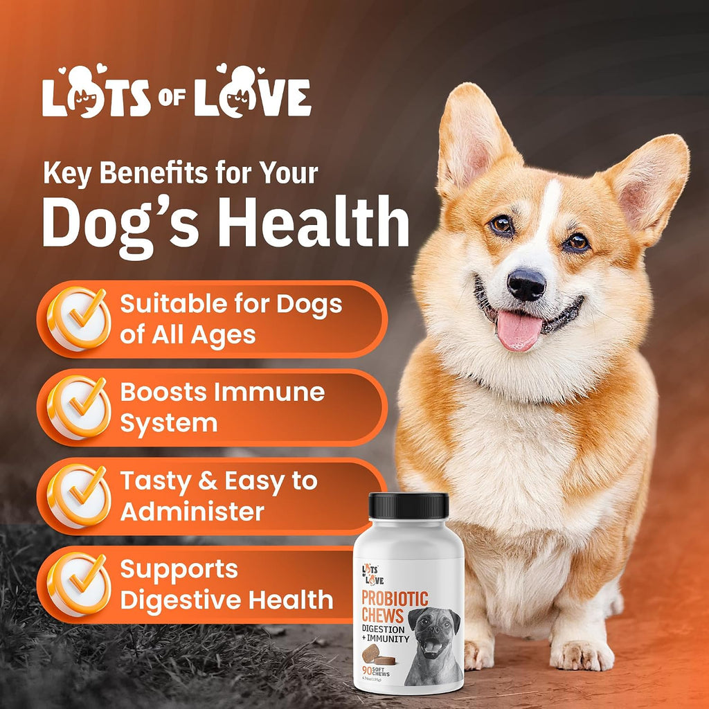 Probióticos para Perros en Masticables (90 unidades) – Salud Digestiva e Intestinal
