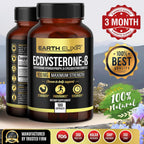 Earth Elixir Ecdysterone 900mg (180 Cápsulas) – Suplemento Deportivo con Beta-Ecdysterona y Ciclodextrina para Máxima Biodisponibilidad