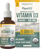 Plant-D3 Vitamina D3 Orgánica 5000 UI - Gotas Sublinguales Veganas