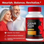 Clear Flux Complemento, Fórmula Oficial, 60 Cápsulas