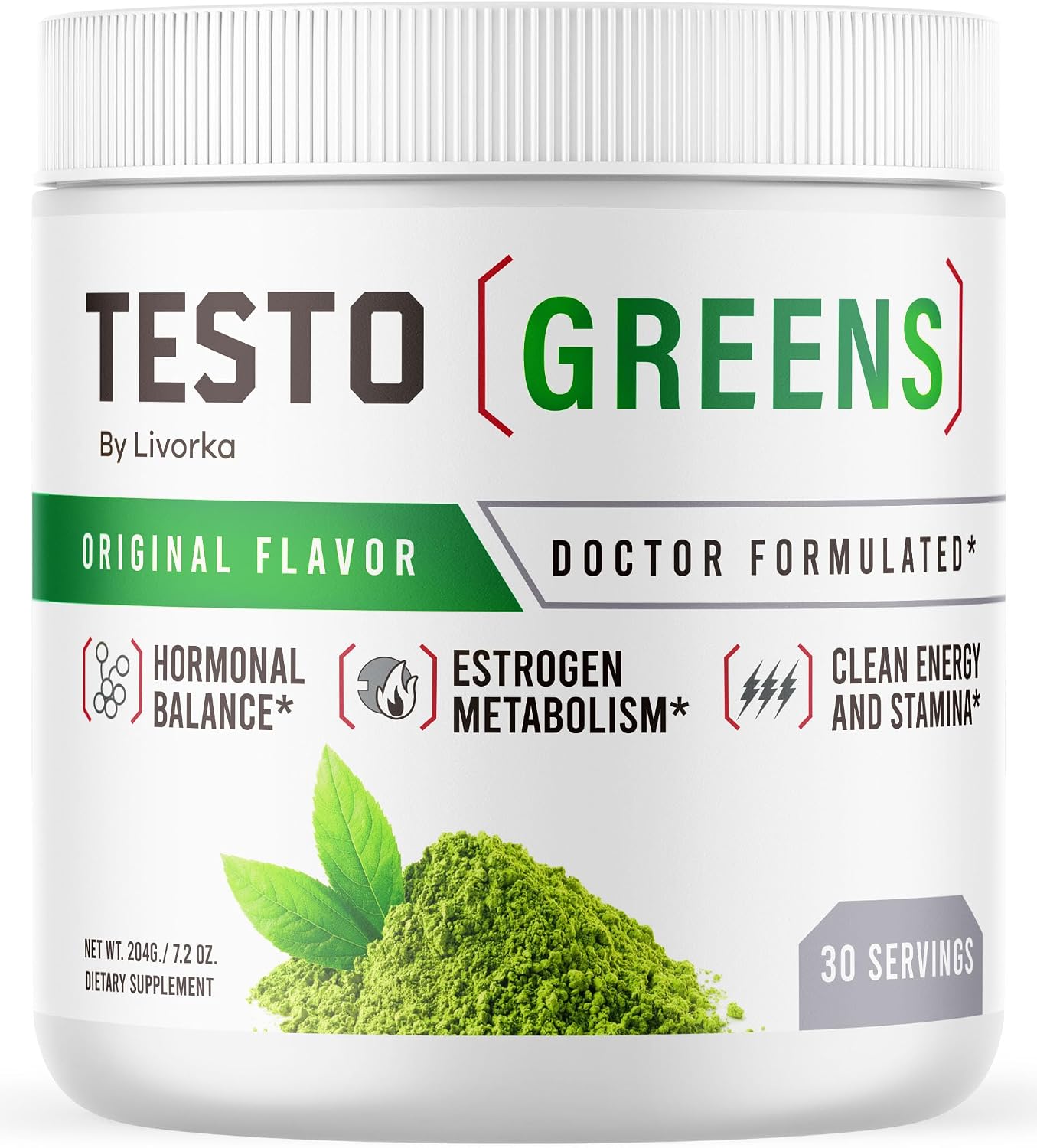 Testo Greens Powder - Fórmula Avanzada de Superalimentos Verdes, 30 Porciones