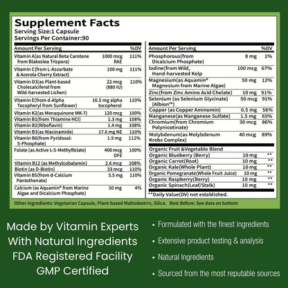 Multivitamínico Diario para Hombres con – El zinc contribuye a la fertilidad y reproducción normales. – Image 6