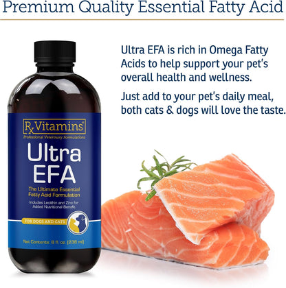 Rx Vitamins Ultra EFA Omega 3 Fish Oil para Perros y Gatos - 237 ml – Image 5