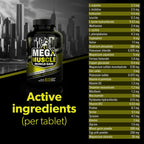 Mega Muscle para Perros - Comprimibles Multivitamínicos con Alto Contenido de Proteínas - Sabor a Pollo, 60 unidades