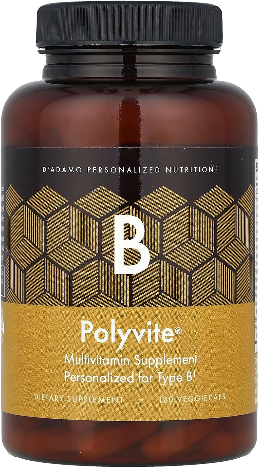 Polyvite B - Multivitamínico Personalizado para el Tipo de Sangre B (120 cápsulas)