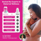 Pink Stork Total Postnatal Vitaminas para Mujeres | DHA de Algas Vegano, Folato Metilado, Hierro, B12 | Apoyo Postparto y Lactancia | 60 Cápsulas, Menta