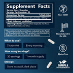 Suplemento de NAD 500 mg - Alternativa a NMN y Nicotinamida Ribósido - 60 Cápsulas