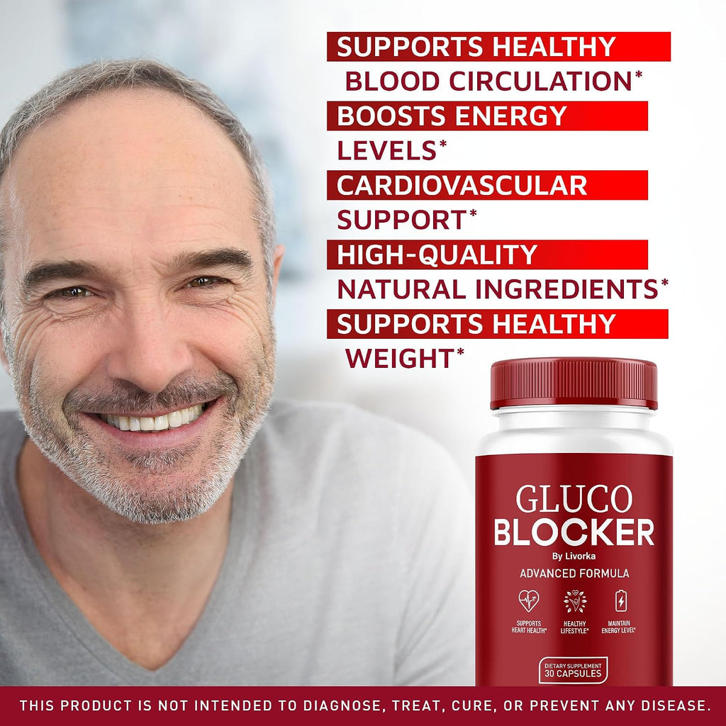 GlucoBlocker, 60 Cápsulas – Fórmula Premium de Vitaminas Naturales