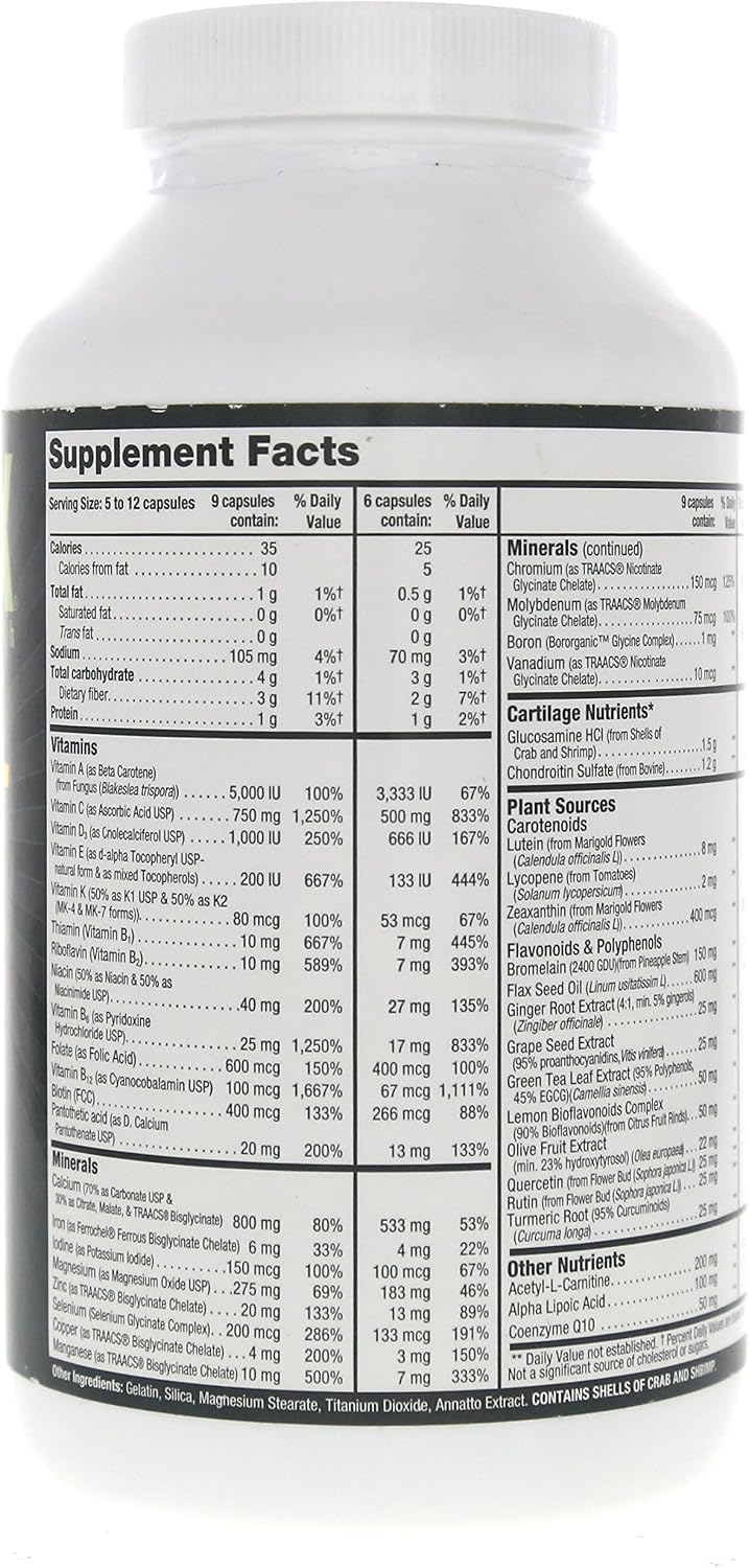 Nutriex Sport Multivitamínico Completo con Glucosamina y Condroitina, 270 Cápsulas