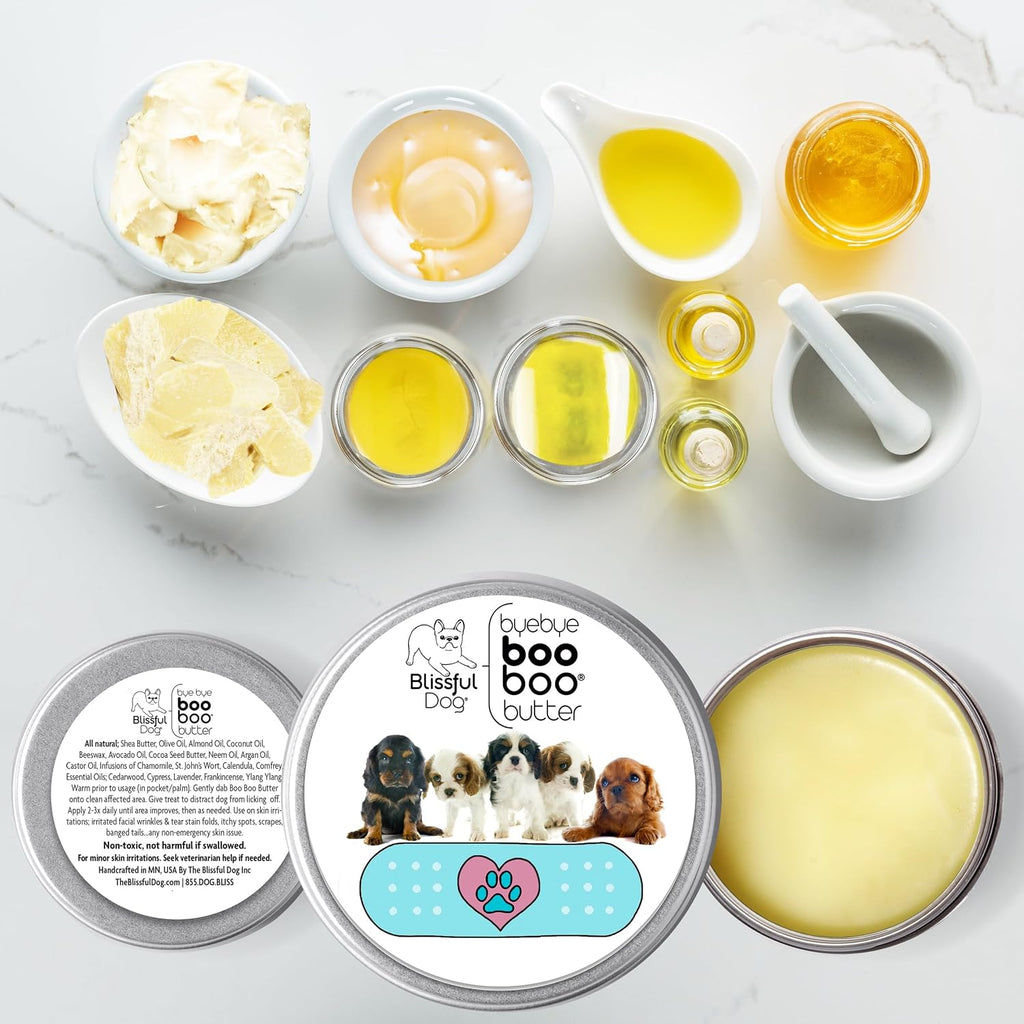 The Blissful Dog Booboo Butter - Bálsamo Herbal para Perros (4 oz)