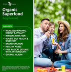 Potent Garden Super Greens Cápsulas - Complemento de Frutas y Verduras Orgánicas, 60 Comprimidos